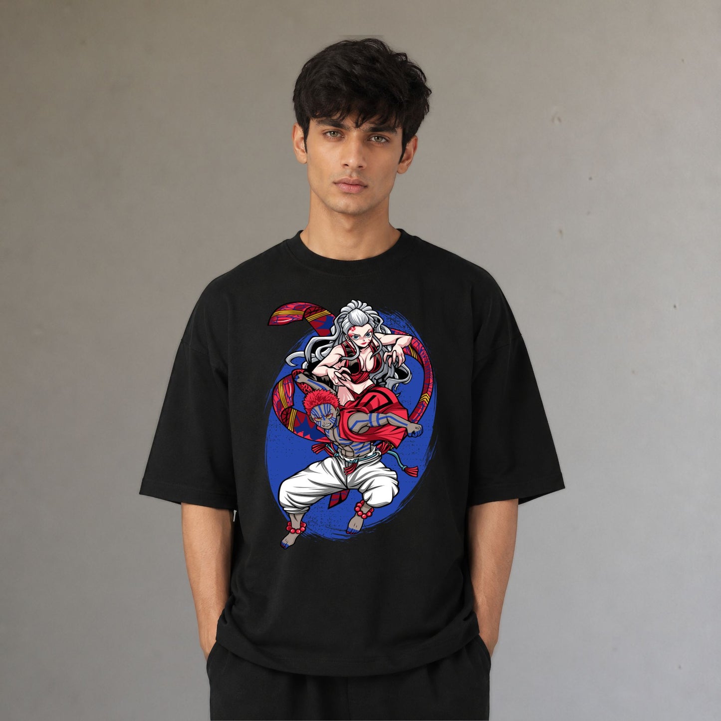 AKAZA AND DAKI OVERSIZED T-SHIRT