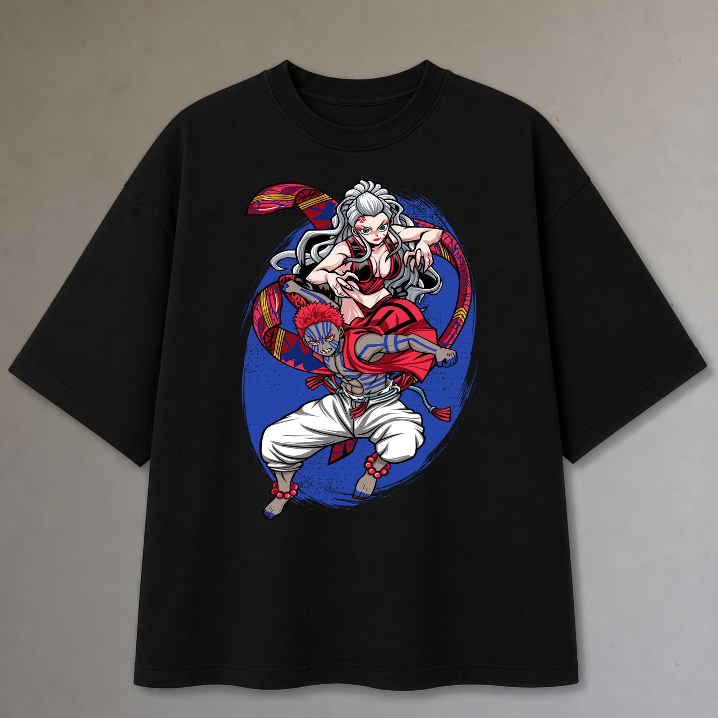 AKAZA AND DAKI OVERSIZED T-SHIRT